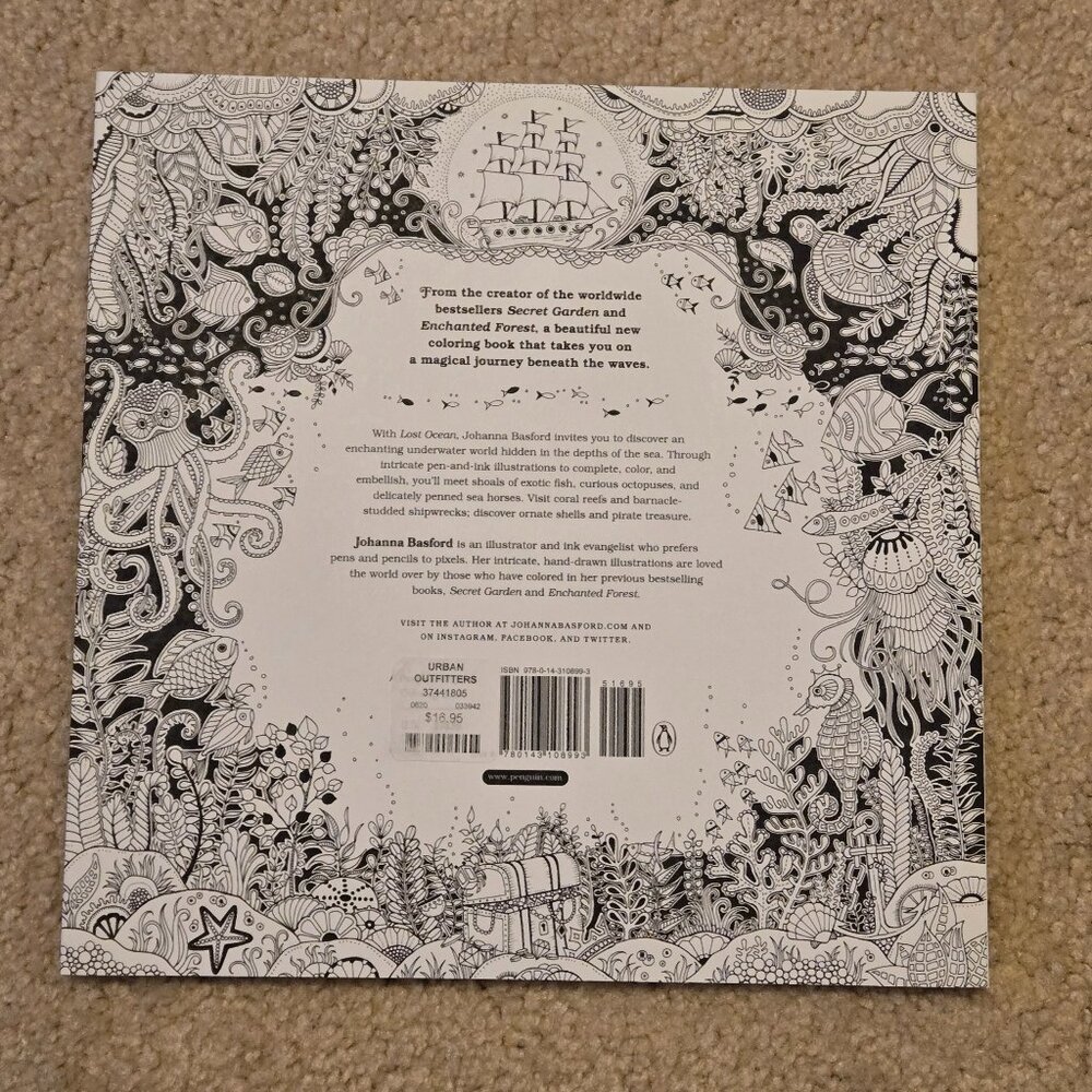 Lost Ocean coloring book/ Johanna Basford - Picture 3 of 4